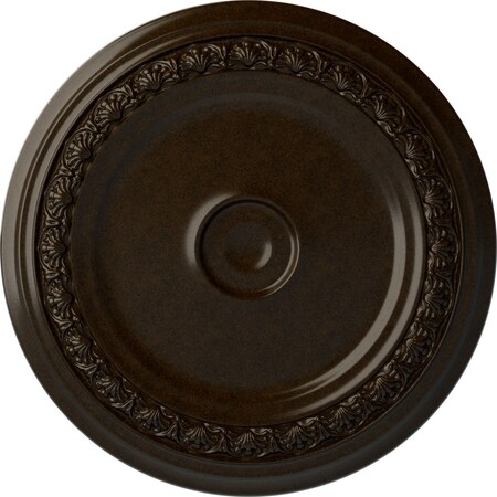 Ekena Millwork Carlsbad Ceiling Medallion (Fits Canopies up to 5 1/2"), Hand-Painted Bronze, 31 1/8"OD x 1 1/2"P CM31CABZS